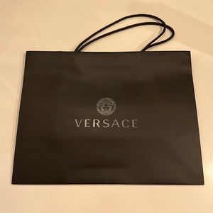 Versace Black Small/Medium Sized Shopping Bag